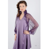 Robe en soie mousseline Mauve 36-40