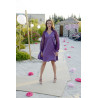 Robe en soie mousseline Mauve 36-40