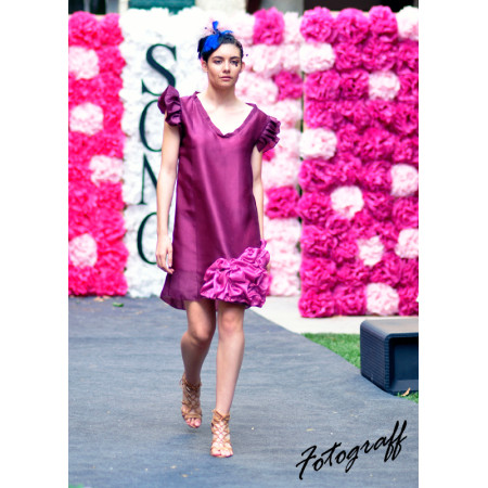 Robe en tissu coréen Rose...