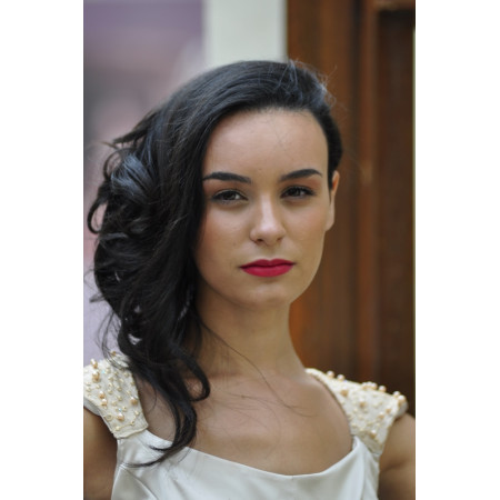 Top en soie mélangée beige 36 - 38