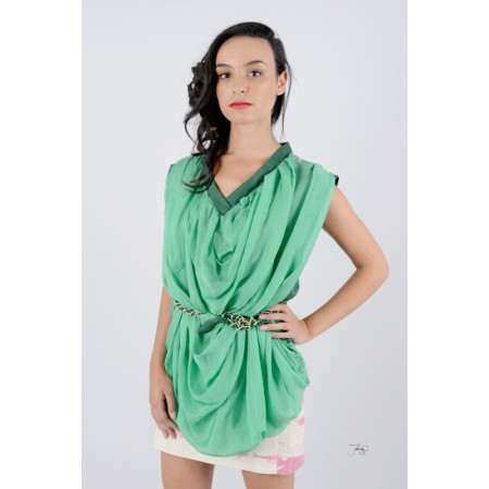 Top en soie mousseline