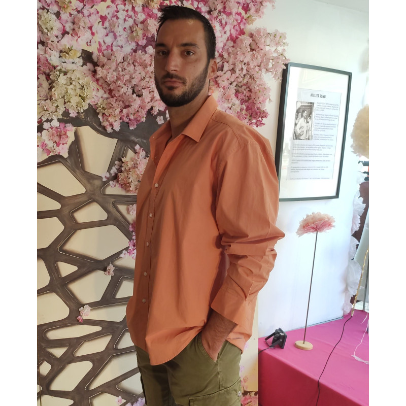 Chemise en coton unisexe printemps/automne