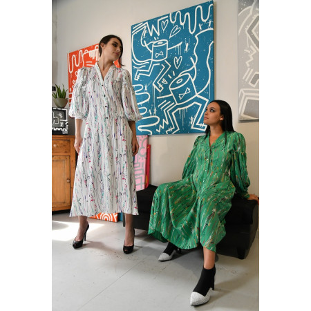 Robe longue imprimée