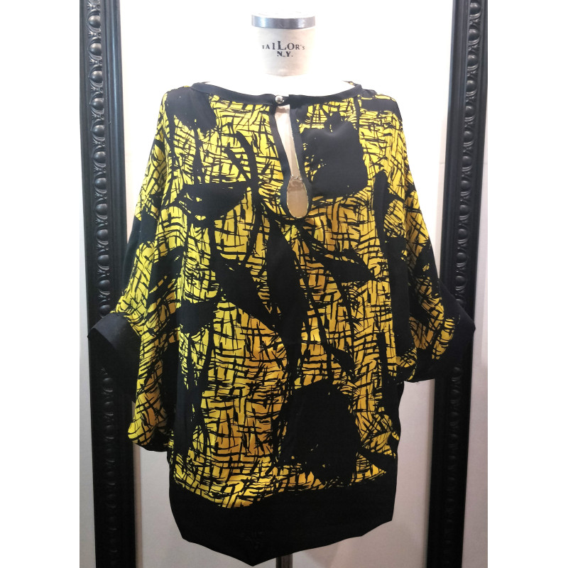 Blouse Ample manche Chauve-souris en soie