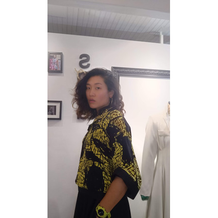 Blouse Ample manche Chauve-souris en soie