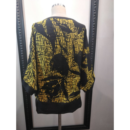 Blouse Ample manche Chauve-souris en soie