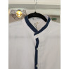 Chemise en coton col Mao