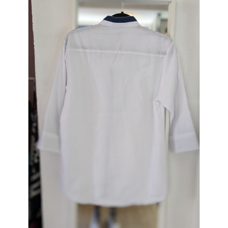 Chemise en coton col Mao