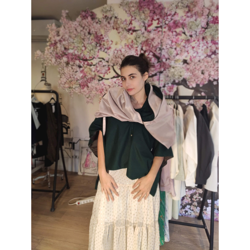 Cape en laine fin + Echarpe