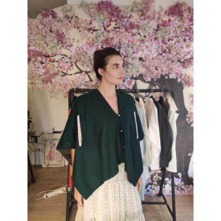 Cape en laine fin + Echarpe