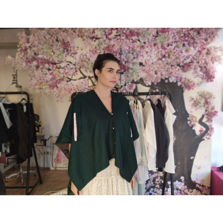 Cape en laine fin + Echarpe