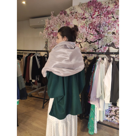 Cape en laine fin + Echarpe