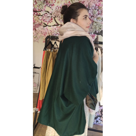 Cape en laine fin + Echarpe