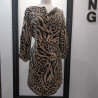Robe en soie imprimée animal