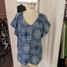 Blouse imprimée style Vasarely
