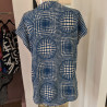 Blouse imprimée style Vasarely