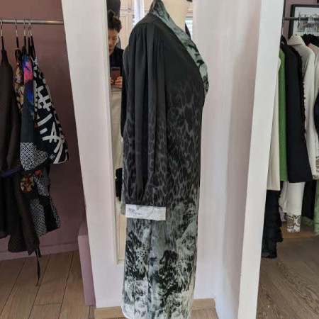 Robe imprimée style croisée