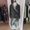 Robe imprimée style croisée