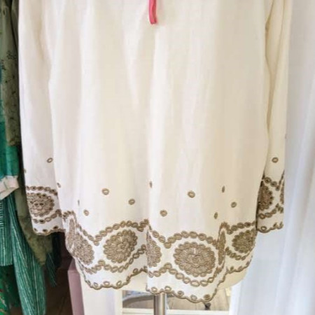 Blouse en coton anglaise