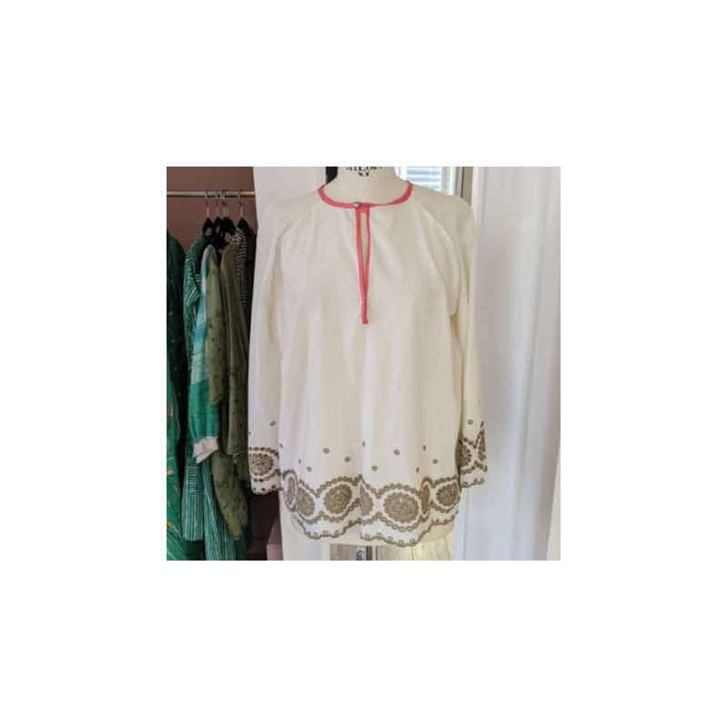 Blouse en coton anglaise