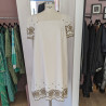 Robe en tissu anglaise écru