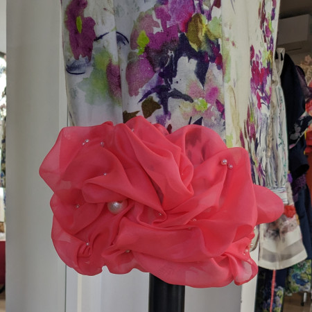 Jupe crayon en coton imprimé fleurs