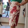Jupe crayon en coton imprimé