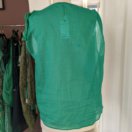 Blouse en coton fin vert