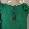 Blouse en coton fin vert