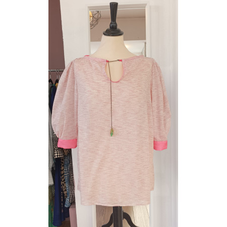 Blouse en coton manches...