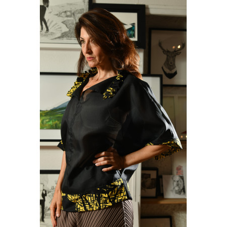 Blouse en tissu coréen...