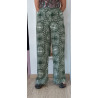 Pantalon à motif géométrique