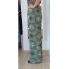 Pantalon à motif géométrique